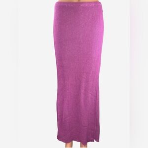 Free People Vibrant Purple Knit Skirt